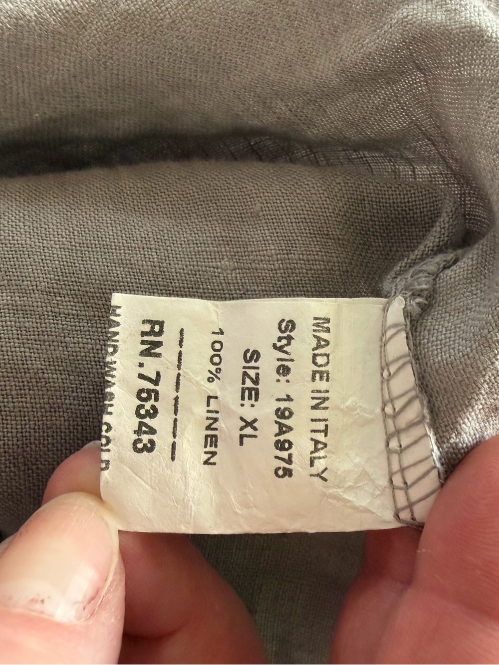 Francesca Bettini 100% linen maxi dress in grey. - Picture 4 of 4